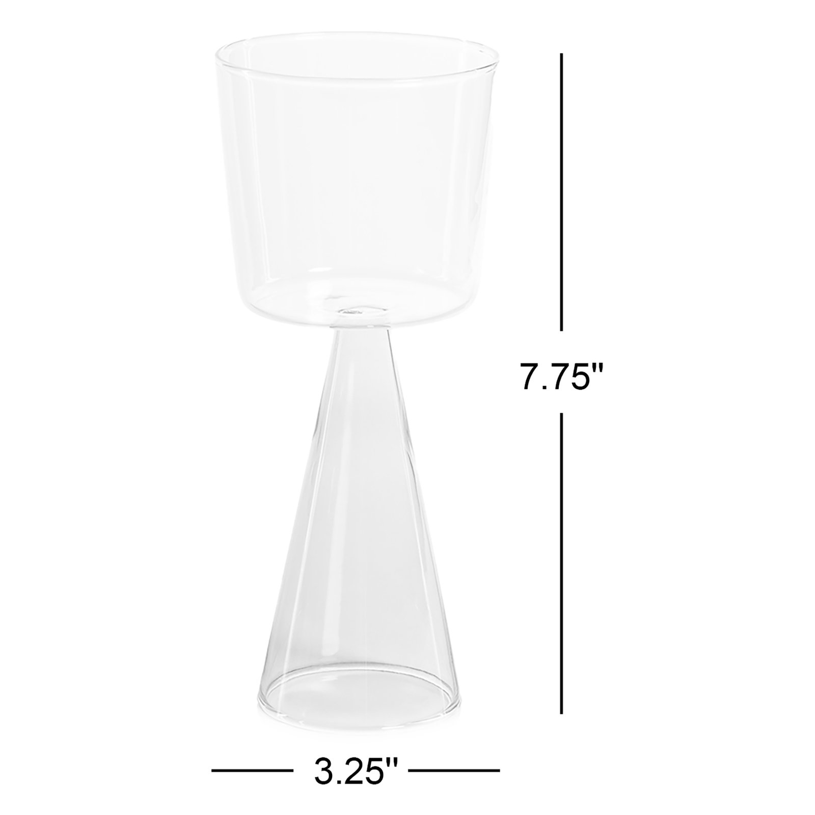 Monticello Red Wine Glass, Green, 12.51 Oz