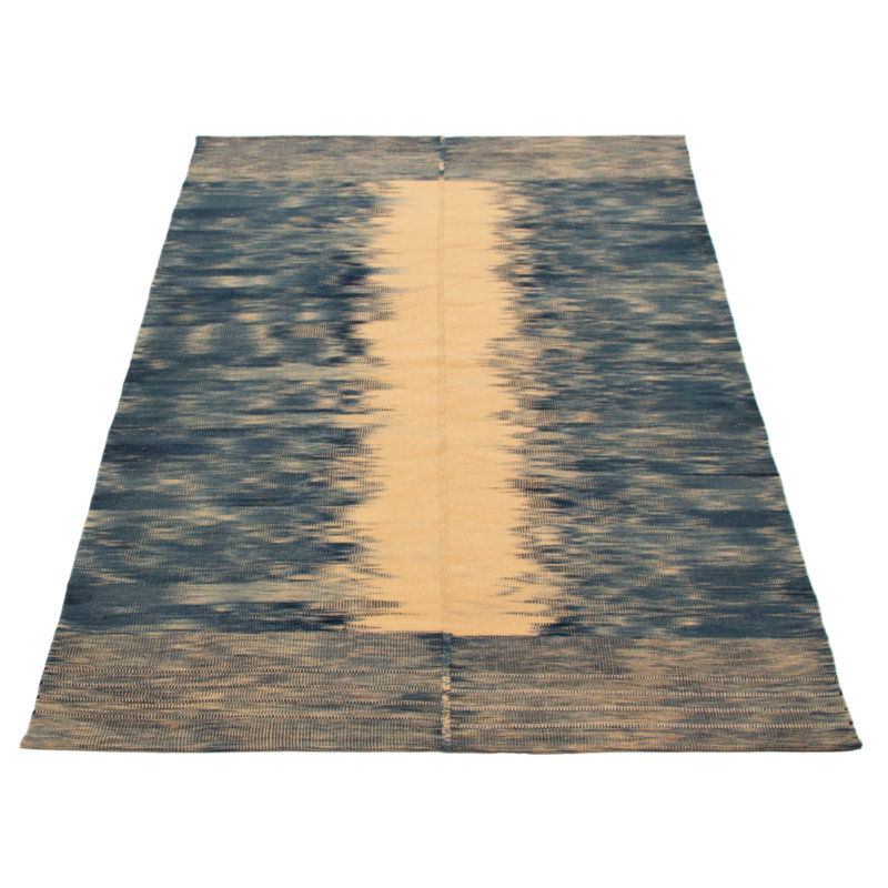 Tapis unique en laine nouvel âge rectangulaire 5 pi x 8 pi 0 po One-of-a-Kind