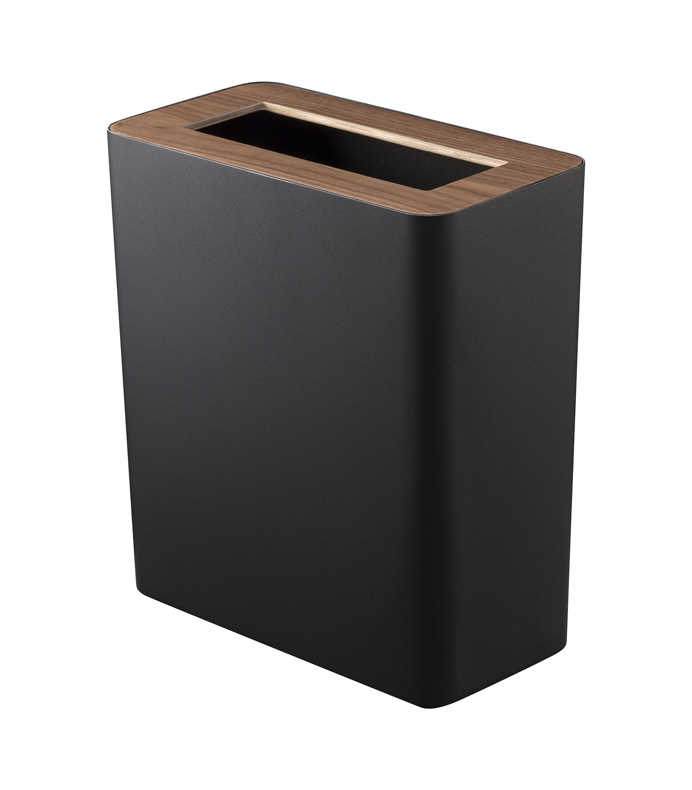 Yamazaki Home Rin 2.5gal Rectangular Can, Black