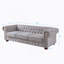 Canapé Chesterfield en tissu de lin-114124457