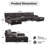 Tennielle 123.62" W 6-Seater U-Shaped Modular Sectional -1376574697