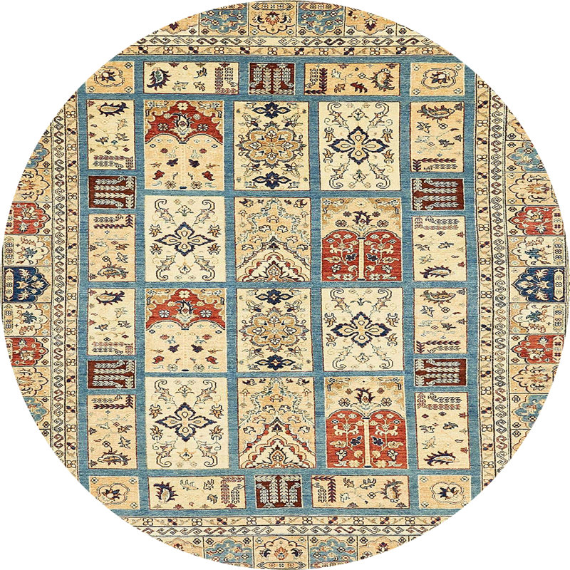 Tapis abstrait moderne 369, Rond 6 pi