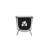 Renzo Modern Bronze Iron Dining Chair With Soft Linen-Textured Upholstery-119478327