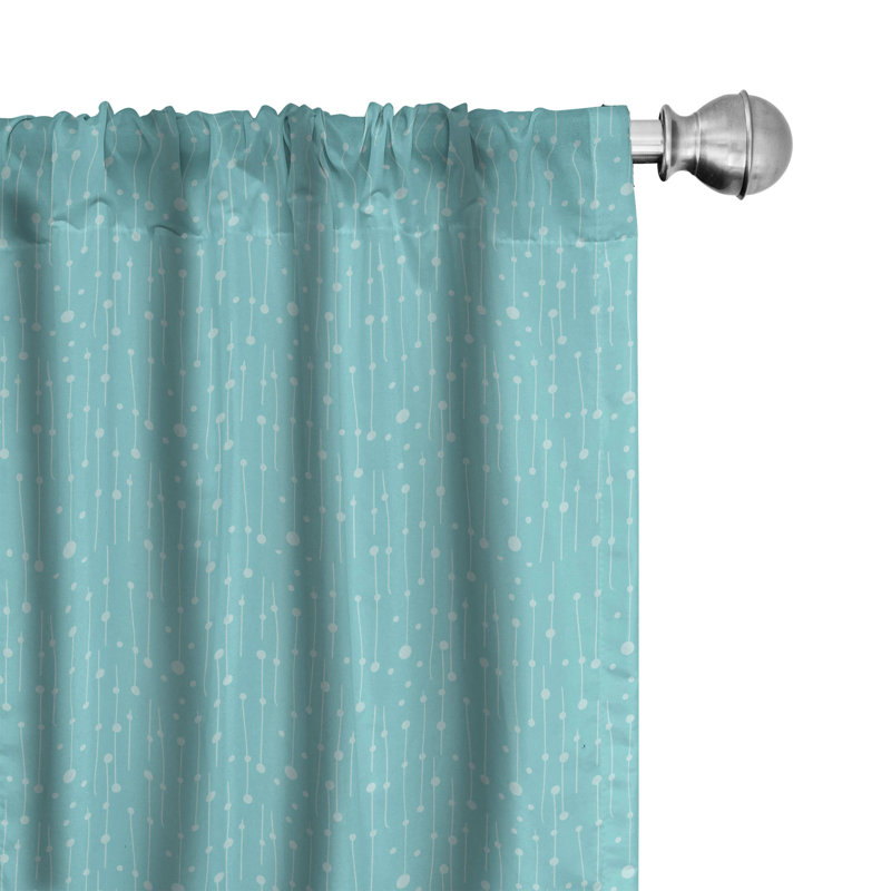 Panneaux de rideaux semi-transparents avec passe-tringle, 28 po x 63 po