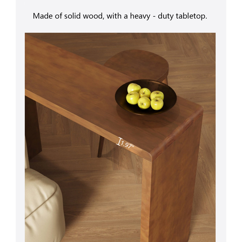 Table de bar à six compartiments Modern, H 41,34 po x L 70,87 po x l 17,72 po