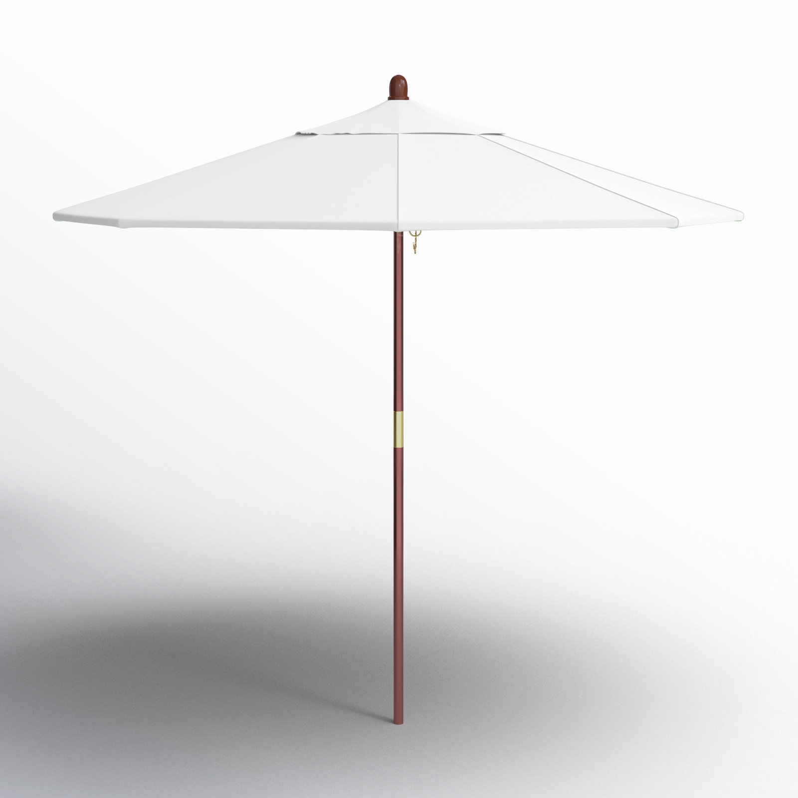 Manford 90'' Outdoor Umbrella, White - Olefin