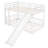 White Twin Over Bunk Bed - And Versatile With Slide Feature In Solid Wood, For Bedroom Style-782197271
