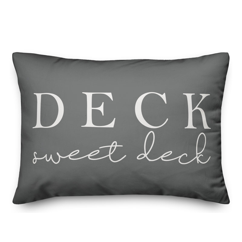  Housse et insert de coussin d'extérieur pour l'extérieur, Gris foncé / Blanc