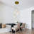 6 Light Dimmable Ceramic Floral Chandelier With Light Source