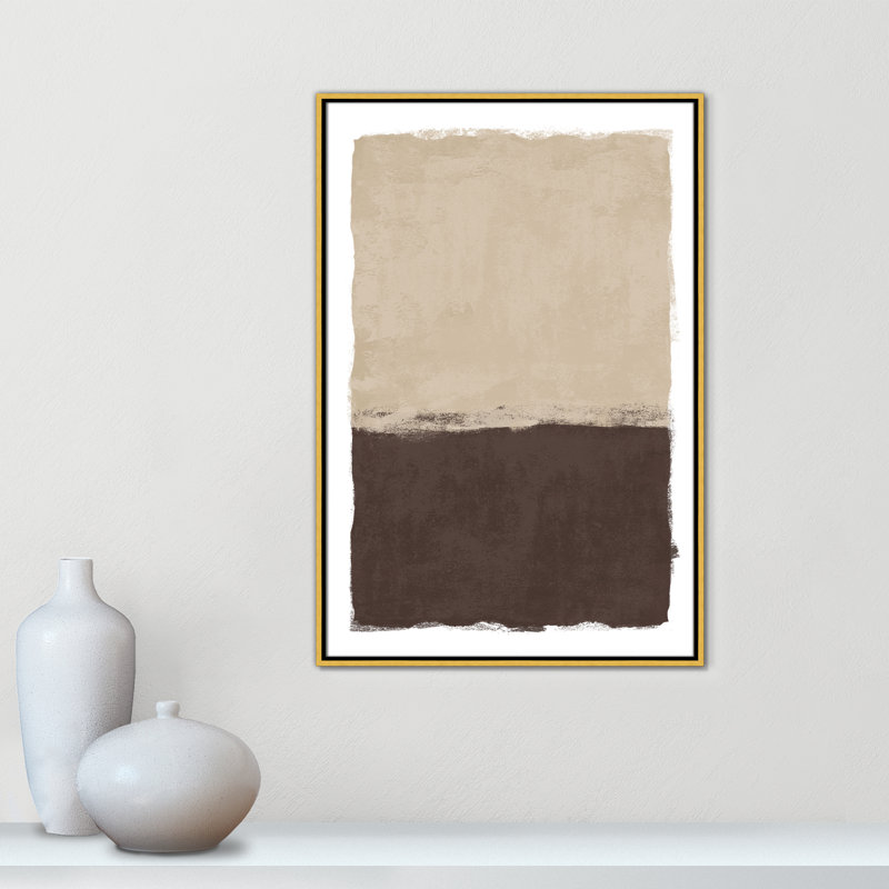 «Brownie Sundae II» par Natalie Carpentieri, 25.5' W x 37.5' H, Flotteur doré