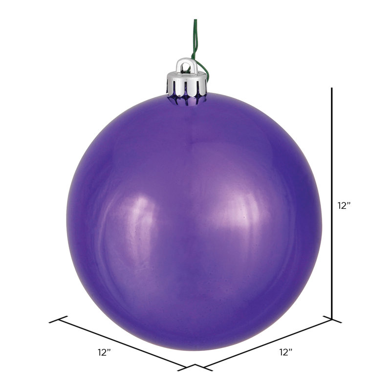 Ornement boule des Fêtes, Prune