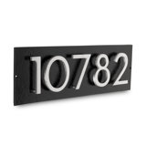 Floating Modern 4" Number Horizontal Address Plaque (5 Digits)