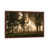Classic Brown Wood Floater Framed