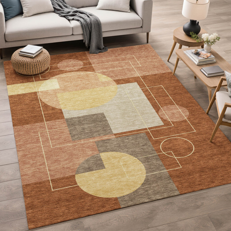 Tapis intérieur / extérieur lavable à la machine Chantille ACN2500, Paprika, 2 pi 6 po x 3 pi 10 po