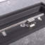 Steel Fire Pit Table With Marble Tile Tabletop, Glass Wind Guard And Lid