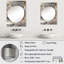 Abstrait cercles abstraits I - formes abstraites, miroir mural MIR137778-782039449