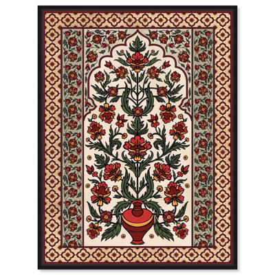 Décoration murale royale sur toile à motif floral royal par Art Remedy