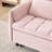 52 "Pink Modern Velvet Sofa-948374460