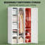 Armoire de rangement pour vestibule, garde-robe portative, rangement pour vêtements-131047623