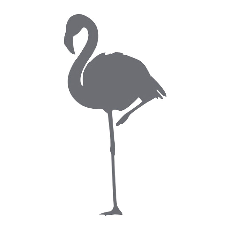 Animals Wall Decal, Medium, Grey