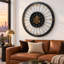 Horloge murale avec pignons en mouvement