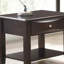 Table de bout simple en bois avec table de bout et tiroir d'appoint