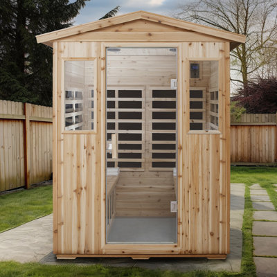 Sauna d'extérieur à infrarouge lointain pour quatre personnes pour quatre personnes