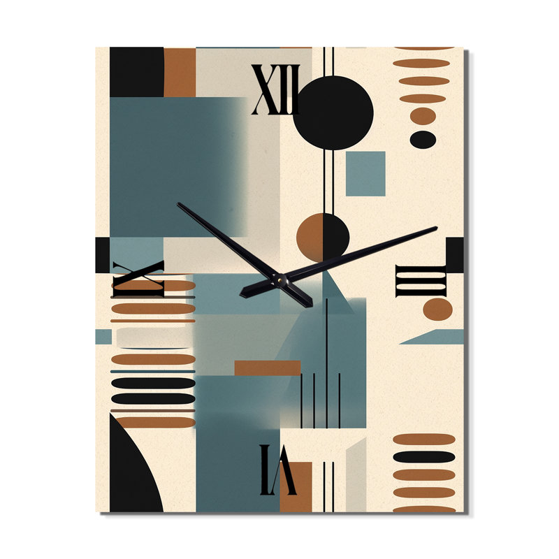 Jannus - Horloge murale minimaliste moderne, H 28 po x l 12 po x P 1 po