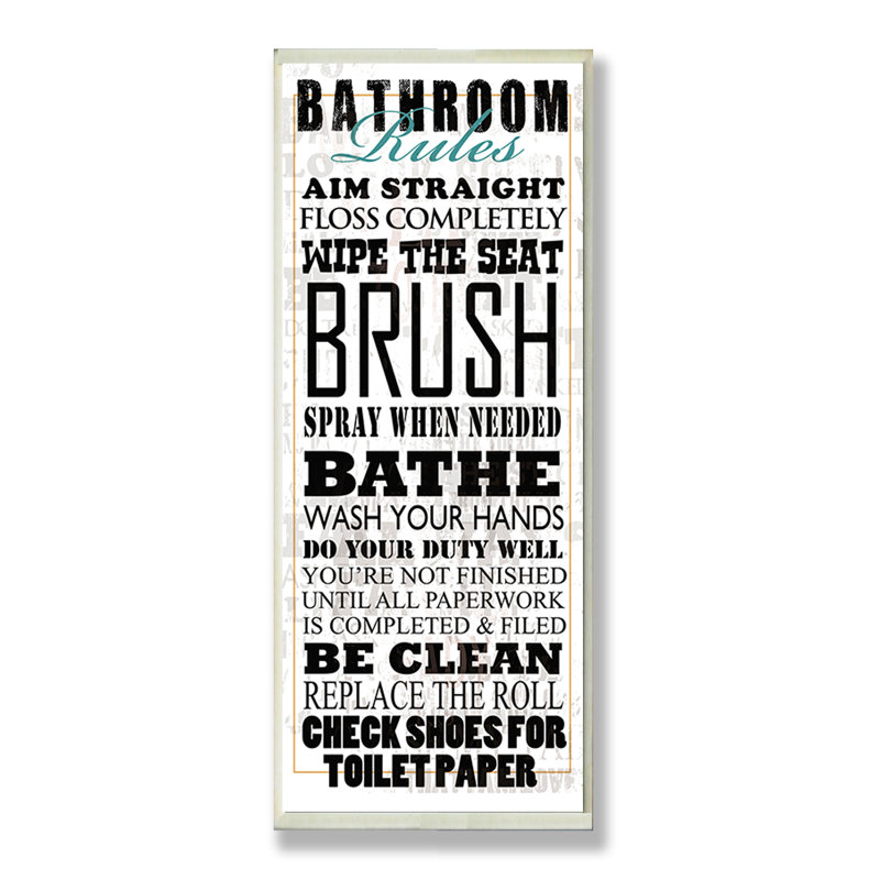 " Bathroom Rules "