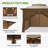 11 Ft. W x 11 Ft. D Pop Up Instant Steel Patio Gazebo with Solid Wall-86915906-94103925