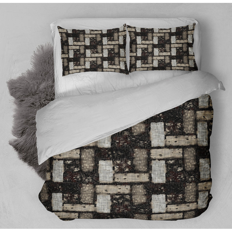 Polyester Twill Geometric Shapes Duvet Cover, Twin Duvet Cover + 1 Standard Pillowcase