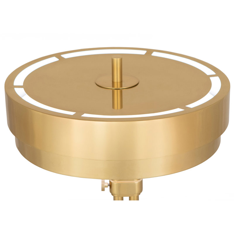 Lampe sur pied traditionnelle 43,75 po Elliott, Laiton moderne