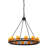 Rustic Lodge 12 - Light Wagon Wheel Chandelier