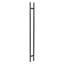 Poignée de porte à double face en acier inoxydable, paire de poignées de porte de grange coulissantes à pousser, poignée de porte en forme de H commerciale (58,66 x 1,6 po)-115342007