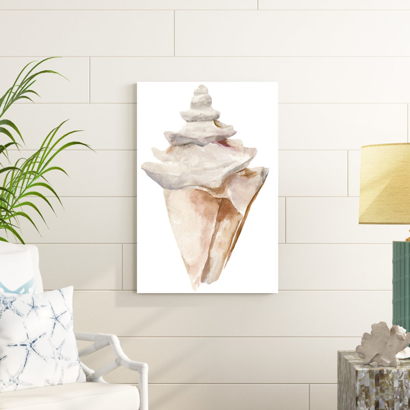 " Seashell III " by Annie Warren Painting Print, 36" H x 24" W