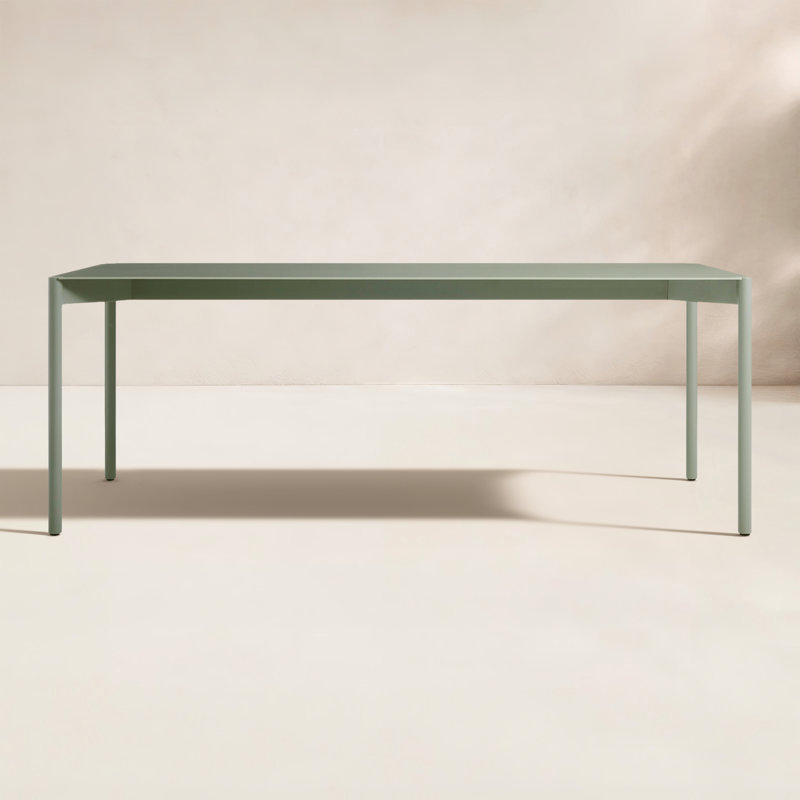 Comeuppance Outdoor Dining Table, Gray Green
