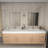 83.4" Wall-Mounted Double Bathroom Vanity Set-98420035