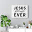 Jesus Best Gift Ever - Wrapped Canvas Print-488872022