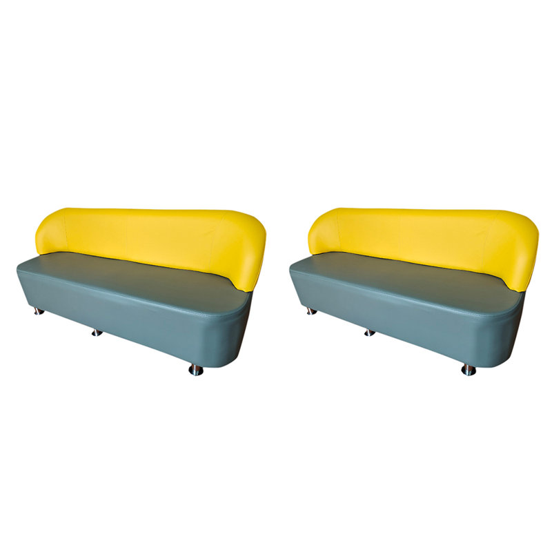 Banc rembourré en similicuir Bar