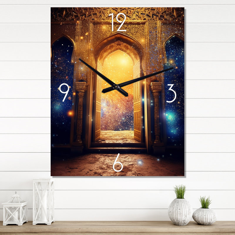 Golden Gate Bohemian Vibes - Horloges murales abstraites, Grand