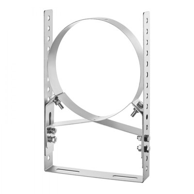 Support mural réglable pour tuyau de cheminée de 6 pouces de diamètre, ensemble de montage mural en acier inoxydable 304, support robuste multi-usages pour tuyaux de drain de cheminée, conduits de ventilation en plastique