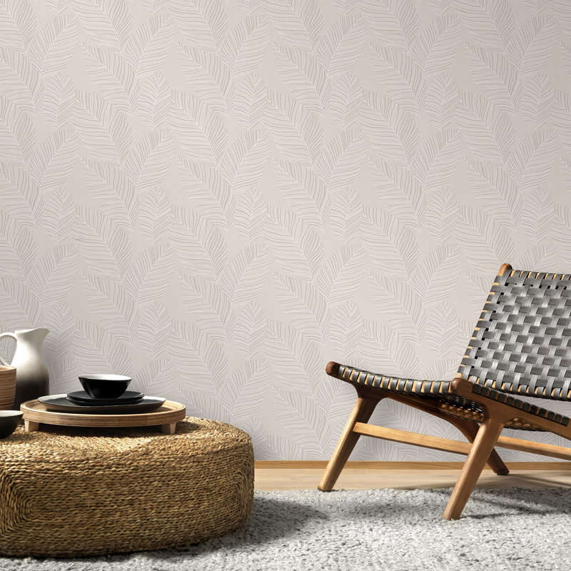 Paineville 10.05m x 53cm Textured Matte Paste the Wall Wallpaper Roll, Beige