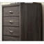 Commode 1 pièce de style contemporain avec un design moderne à deux tons, des pieds en bois et des poignées en nickel pour un rangement élégant dans la chambre à coucher-757103111