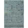 Machine Washable Indoor/Outdoor Xhevrie Teal Rug