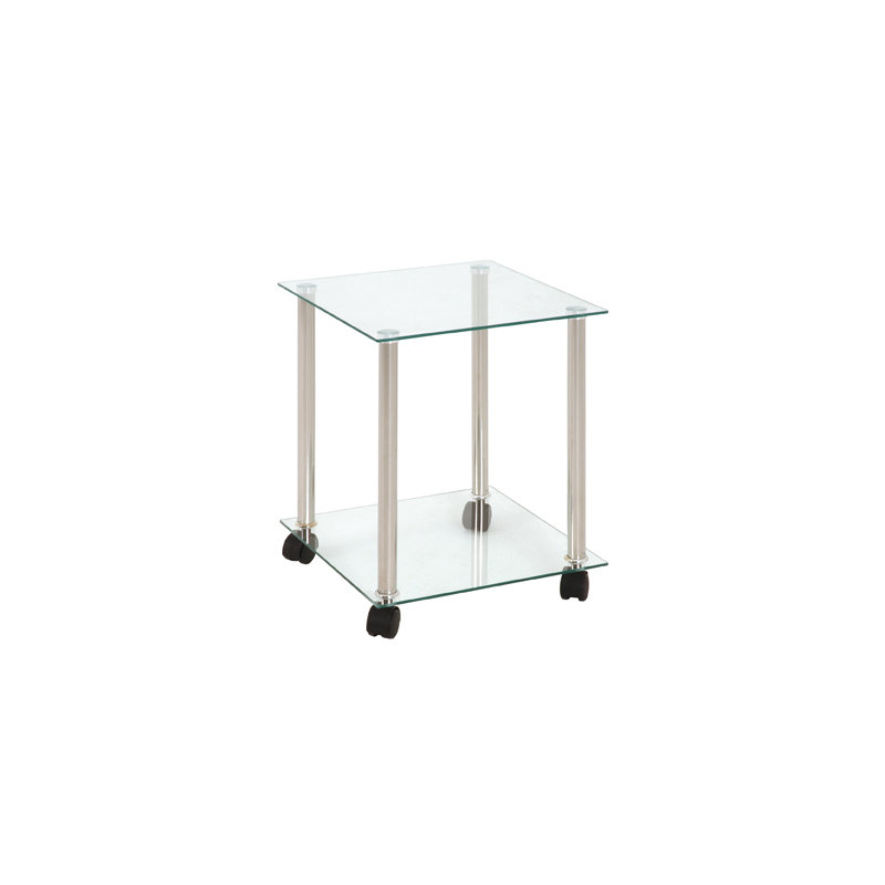 Ashwood Glass Top End Table