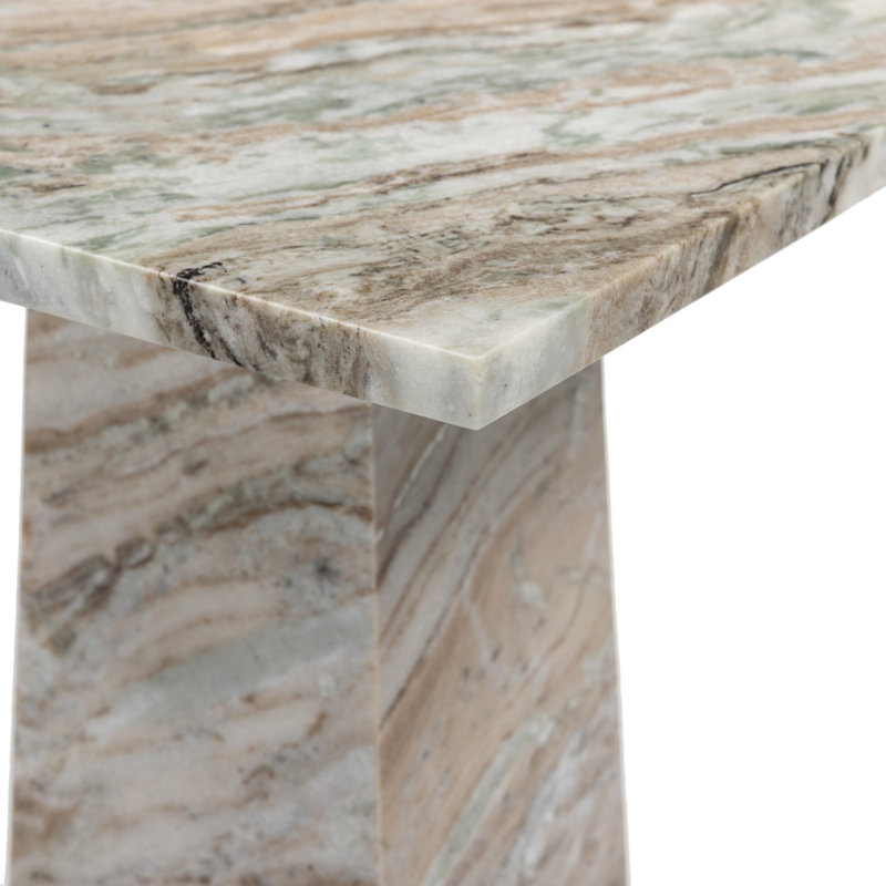 Piédestal Ellric 40 po, Beige Marble