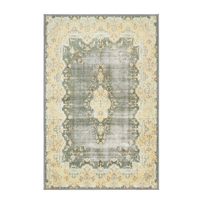Tapis beige/gris traditionnel Sassa