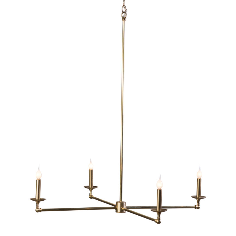 Brass 4 - Light Chandelier