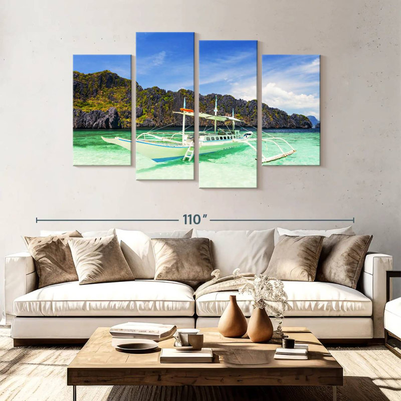 Mehar El Nido Boat, 54" H x 84" W