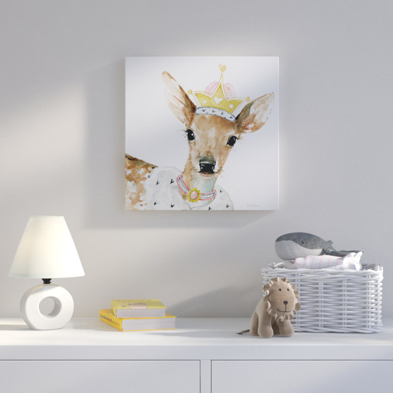 Art sur toile Kilmersdon Glamour Girls Deer, H 16 po x l 16 po x P 1,5 po, Toile tendue